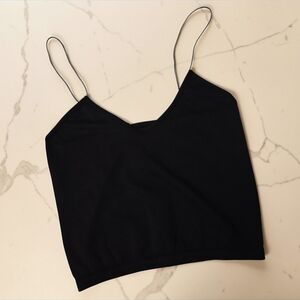 Free People Black Intimately Crop Top
